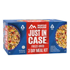 Mountain House 3-day emergency kit packshot—compact storage for quick meals.
