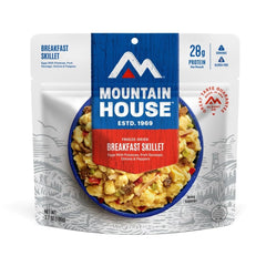 Mountain House Breakfast Skillet ready-to-add-water prep for backpacking