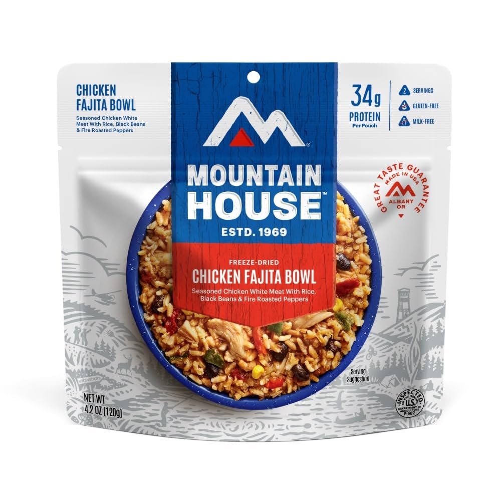 Mountain House Chicken Fajita Bowl backpacking-setup — lightweight, satisfying dinner on the trail.