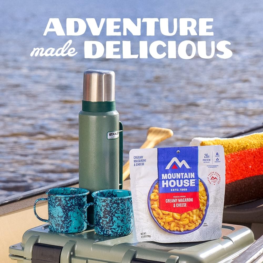 Mountain House Creamy Macaroni & Cheese TerraCycle packaging is recyclable after trips