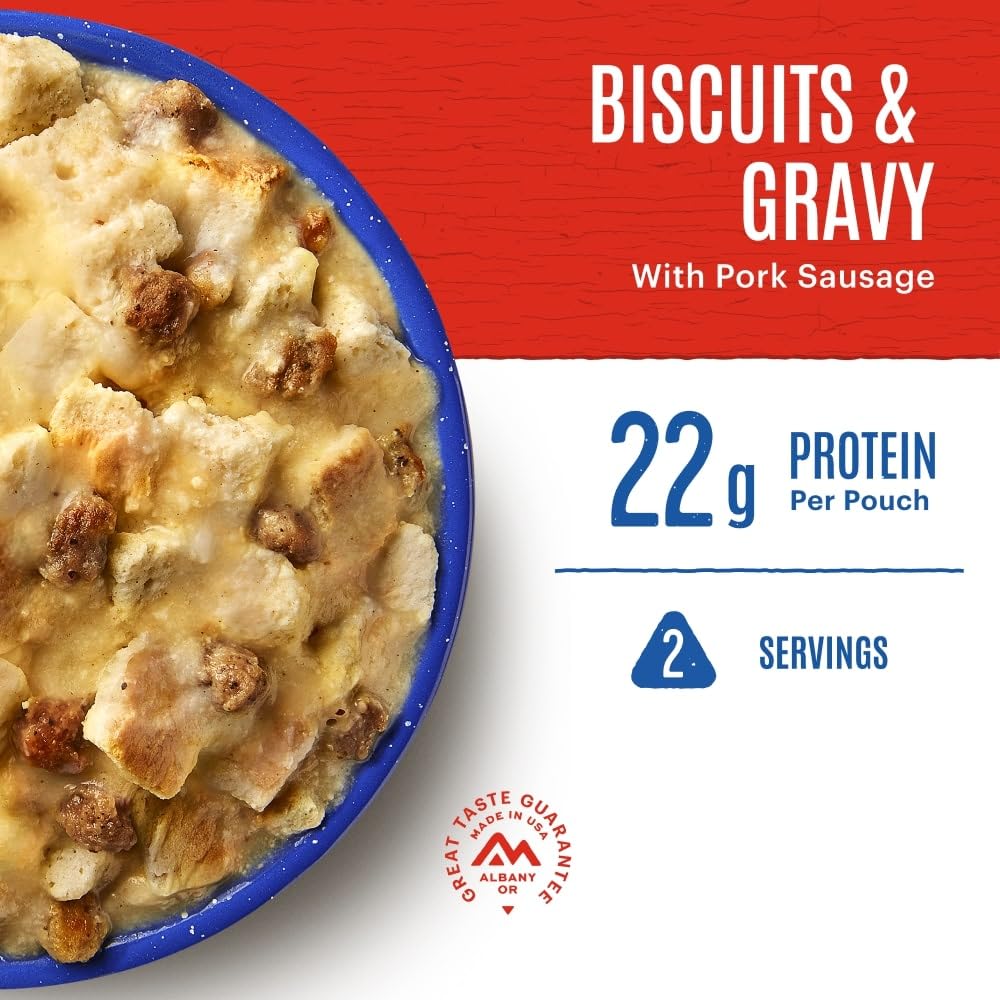 Mountain House quick-prepare water image, easy hot meal.