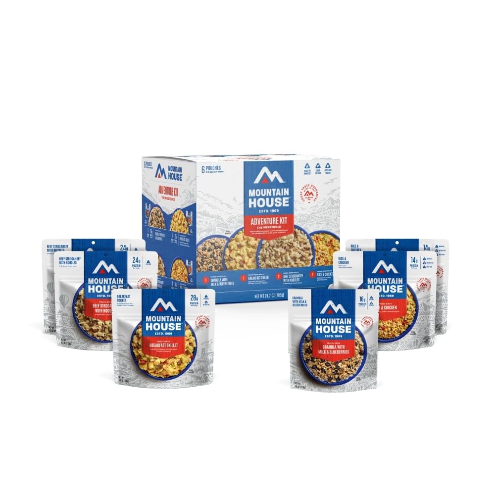Mountain House Rice & Chicken pouch provides balanced camp lunch on the go.