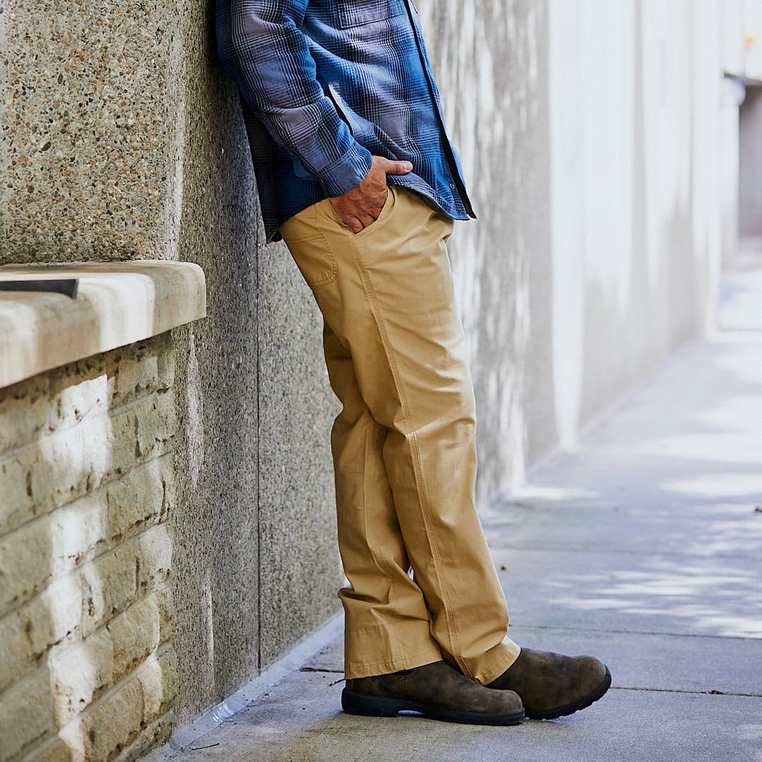 Mountain Khakis All Mountain Pants mud flap heel cuff protects cuffs.