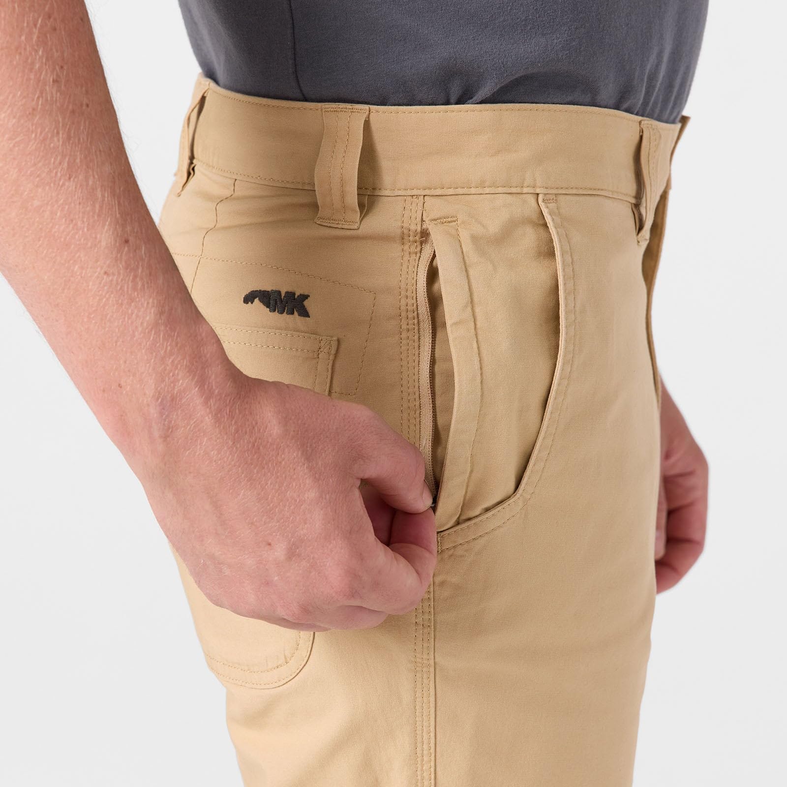 Mountain Khakis All Mountain Pants heel cuff, protection against wear