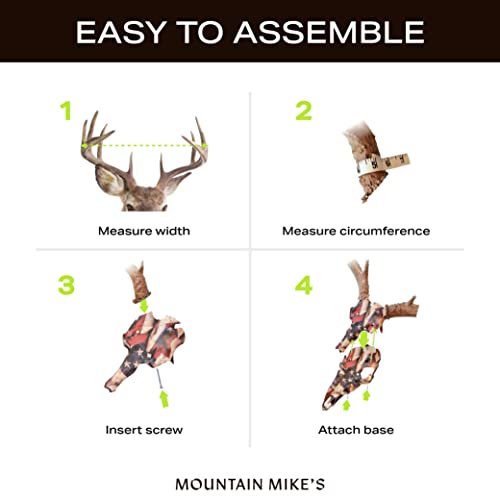 Mountain Mike's Skull Master interchangeable caps fit multiple antler sizes.