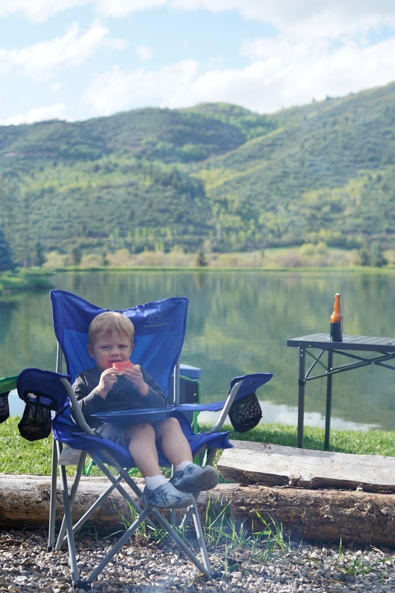 Mountain Summit Gear Anytime Chair with carry bag for simple storage.