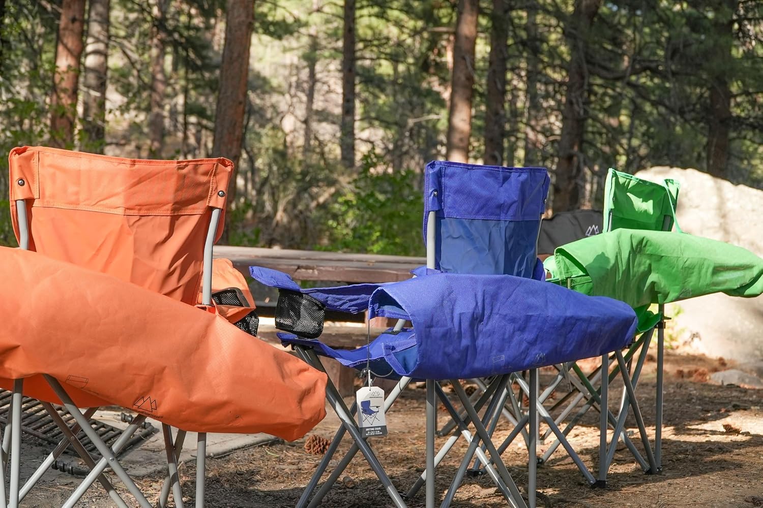 Mountain Summit Gear Anytime Chair in use outdoors at event