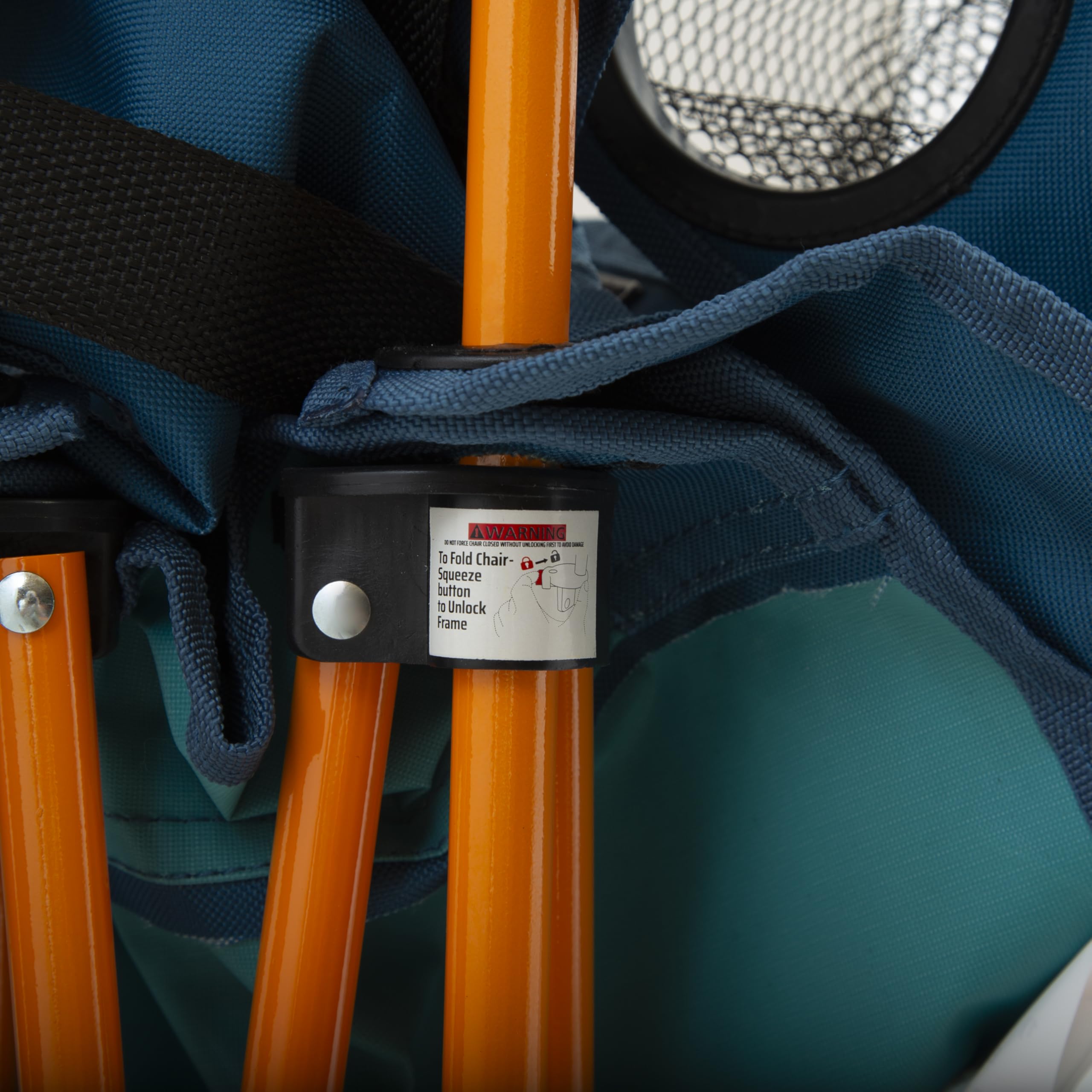 Mountain Summit Gear folded chair offers compact storage for quick outings.