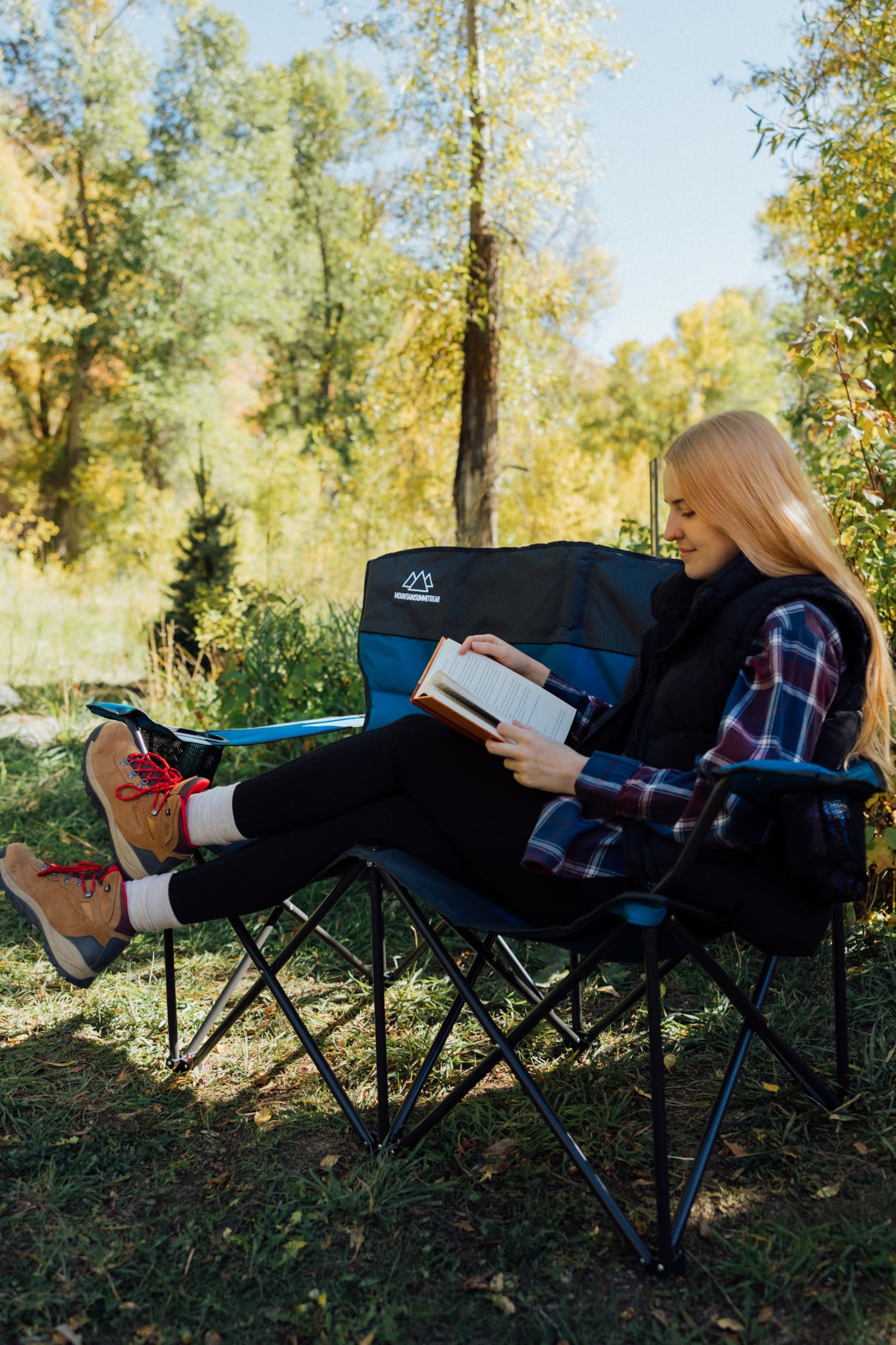 Mountain Summit Gear loveseat dimensions 57.5x23.5x35 inches for spacious seating