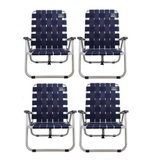 Mountain Summit Gear beach chair folded for easy transport and storage.