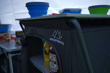 Mountain Summit Gear mesh vent back improves airflow for food storage
