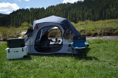 Mountain Summit Gear quilted camping chair front view with padded seat.