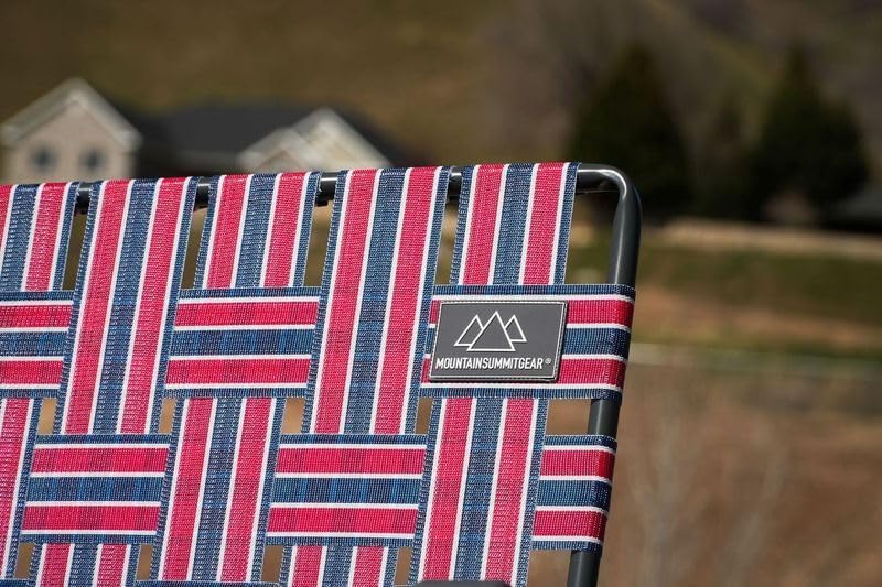Mountain Summit Gear retro chair frame close-up of 22 mm steel construction