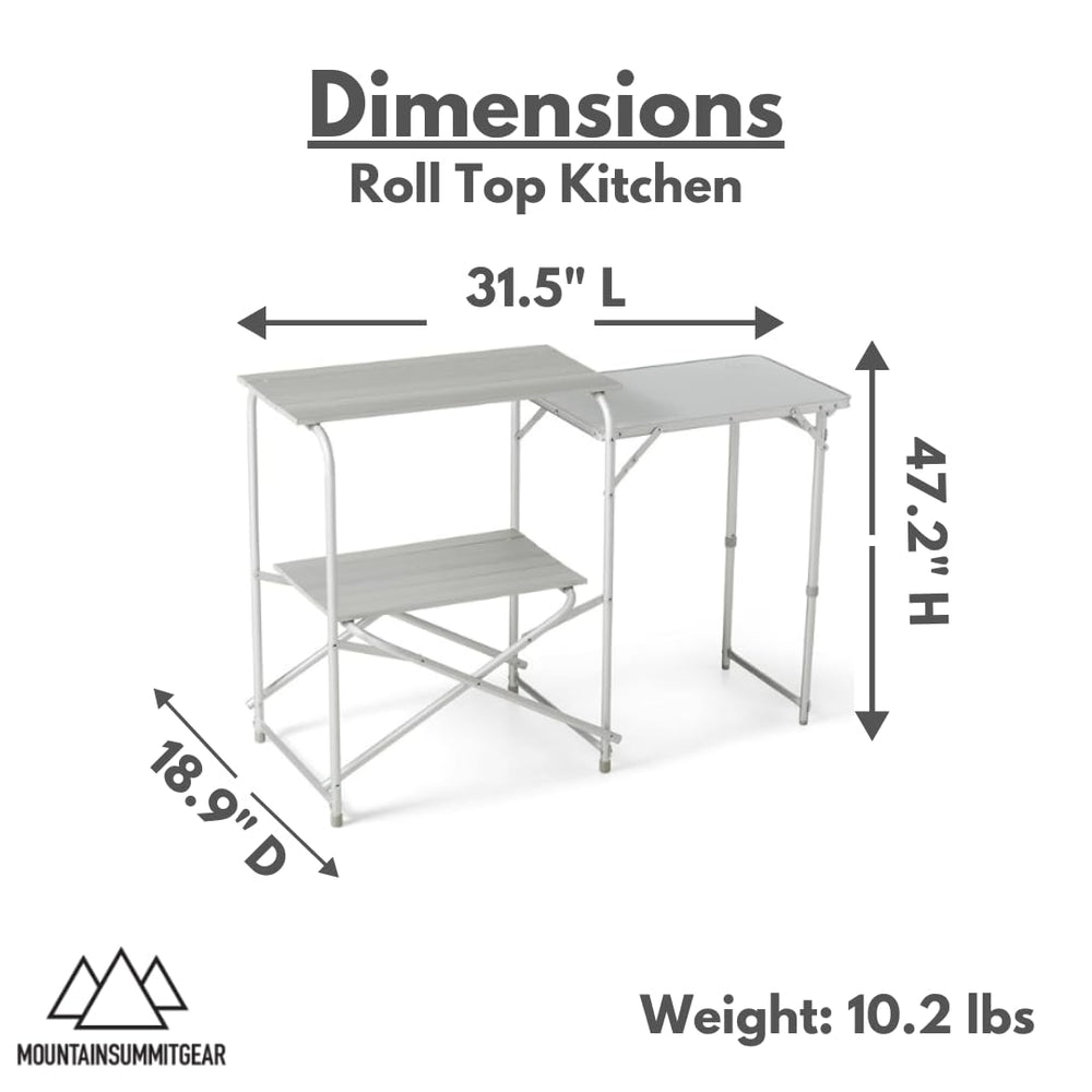Mountain Summit Gear weather-resistant aluminum body withstands rugged outdoor use.