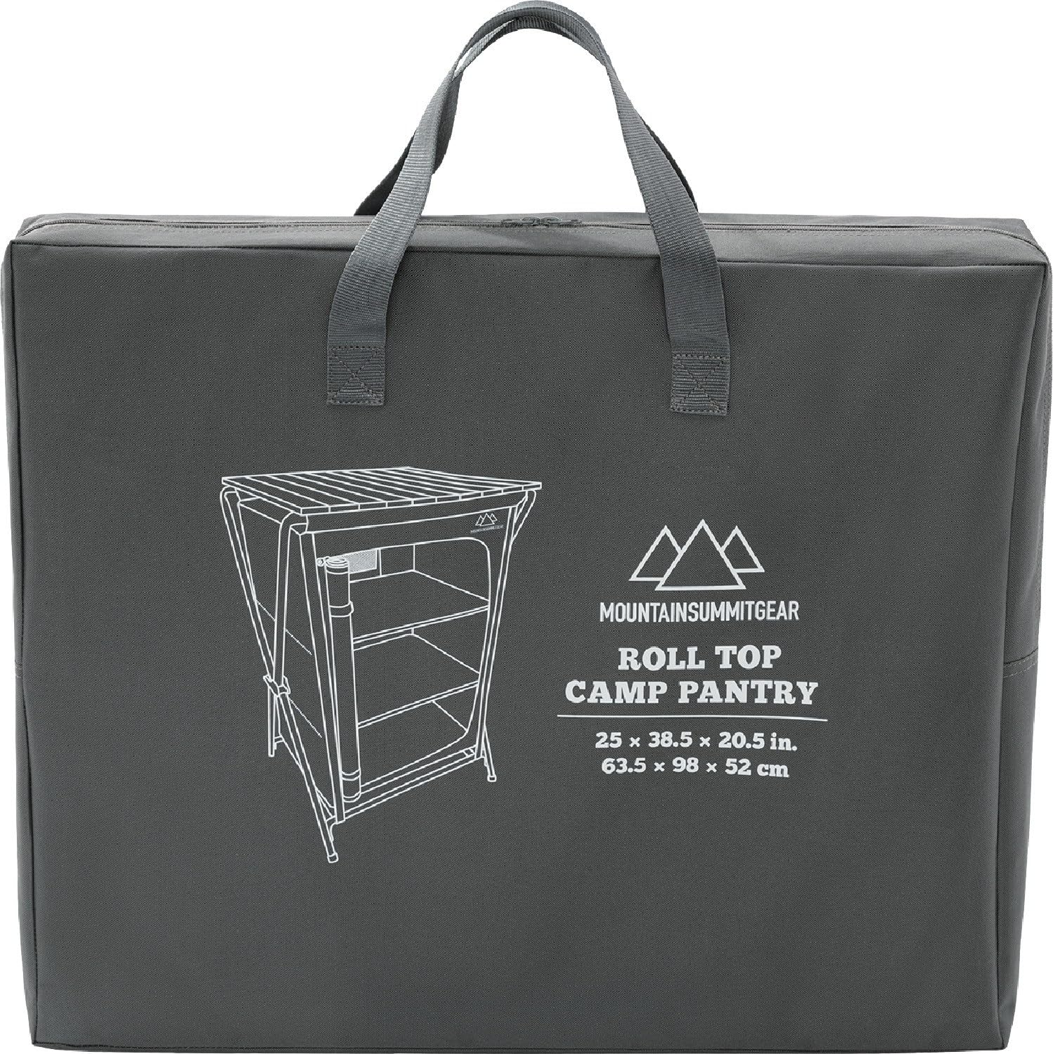 Mountain Summit Gear weather-resistant roll-top tabletop ready for varied conditions