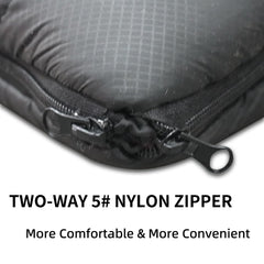Mountainlodge cotton sleeping bag open-blanket mode ideal for indoor naps.