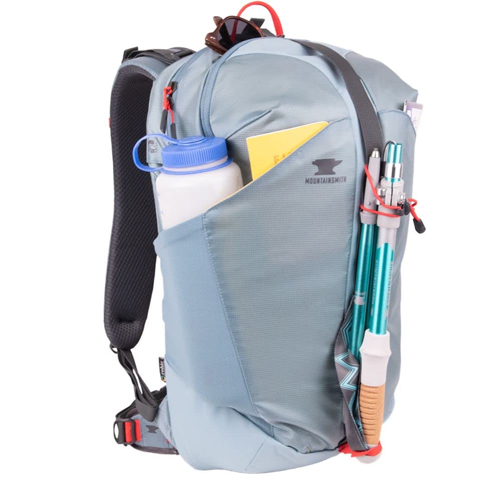 Mountainsmith Apex 25 daisy-chain and haul handle for gear attachment.