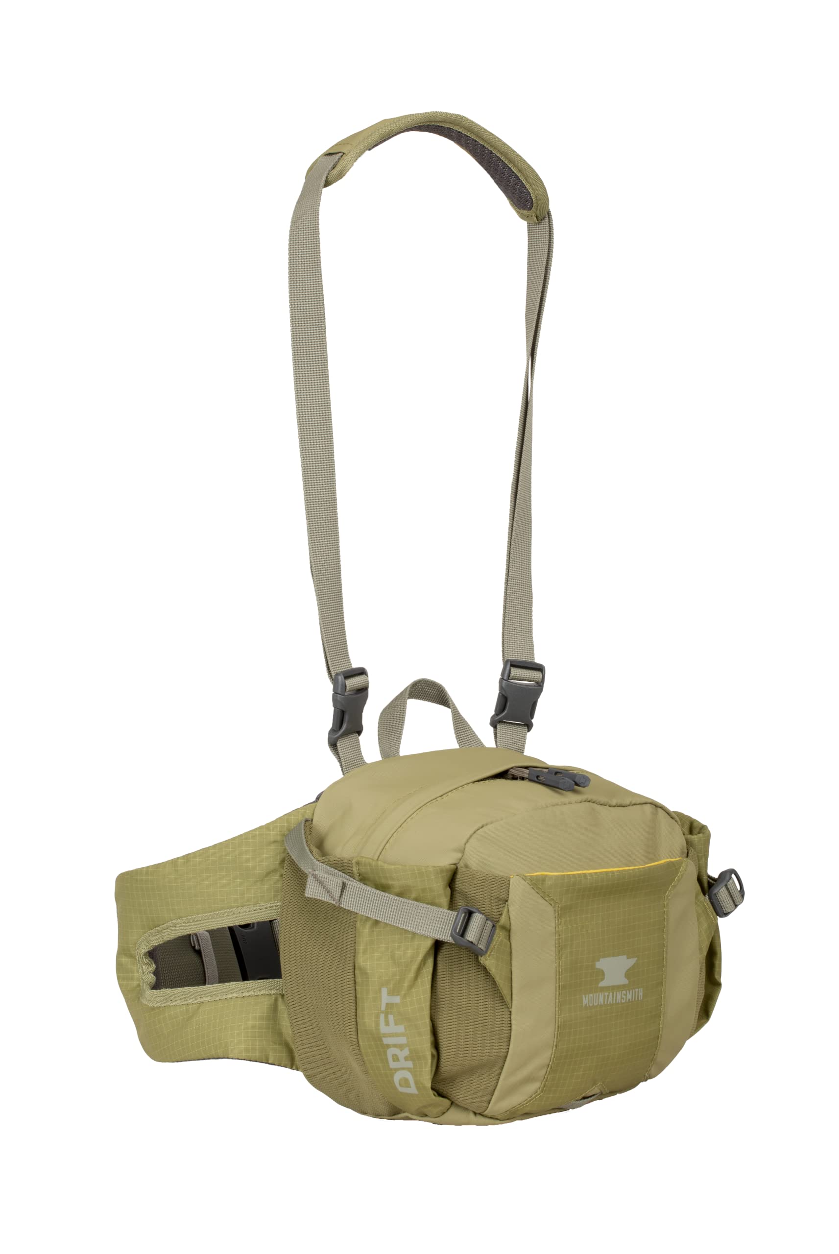 Mountainsmith Drift waistbelt tucked away for crossbody carry