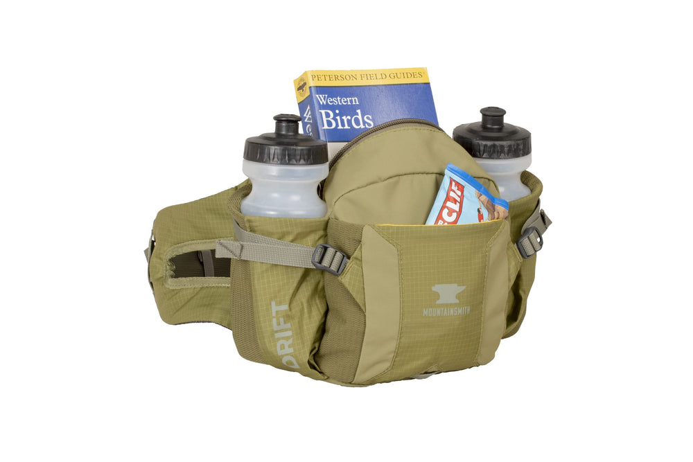 Mountainsmith Drift water bottle pockets ready for hydration on the go