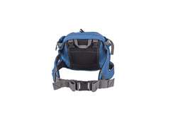 Mountainsmith Drift lumbar small waist pack strap attachment illustrating crossbody carry option.