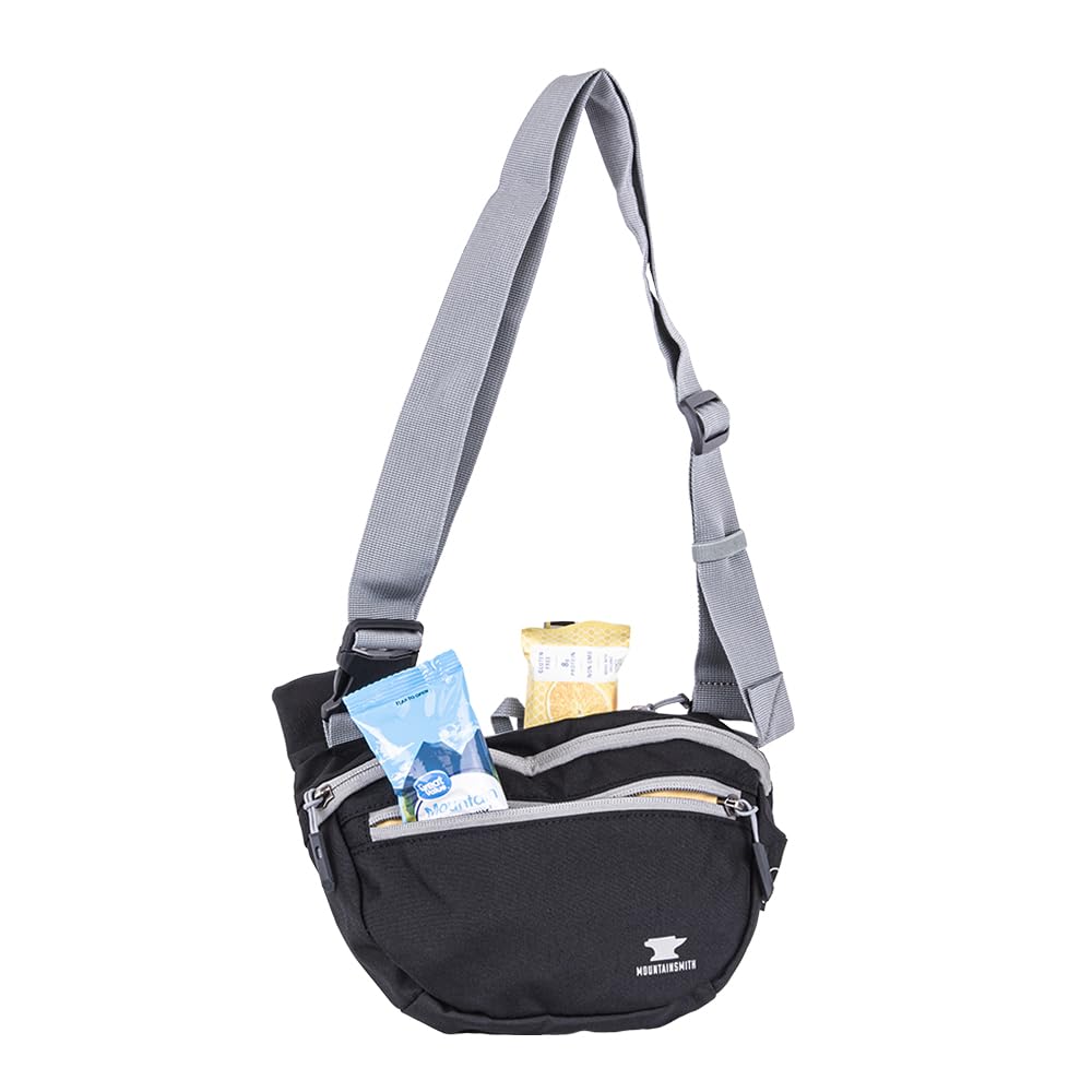 Mountainsmith Knockabout shoulder sling in action for versatile crossbody use.