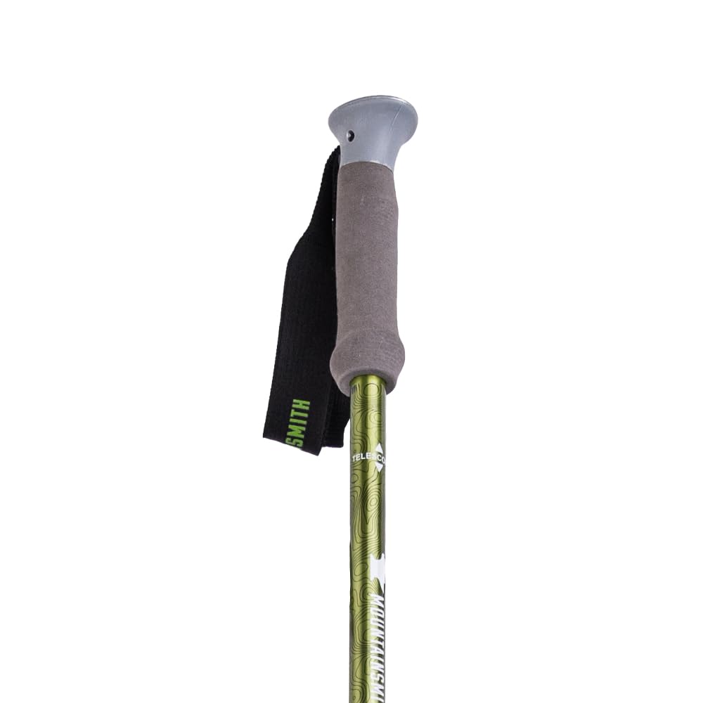 Mountainsmith Rhyolite trekking poles feature spring-loaded anti-shock for smoother ascents.