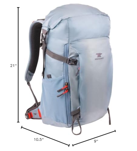 Mountainsmith Scream 30 backpack interior in smoke blue, keeps gear organized.