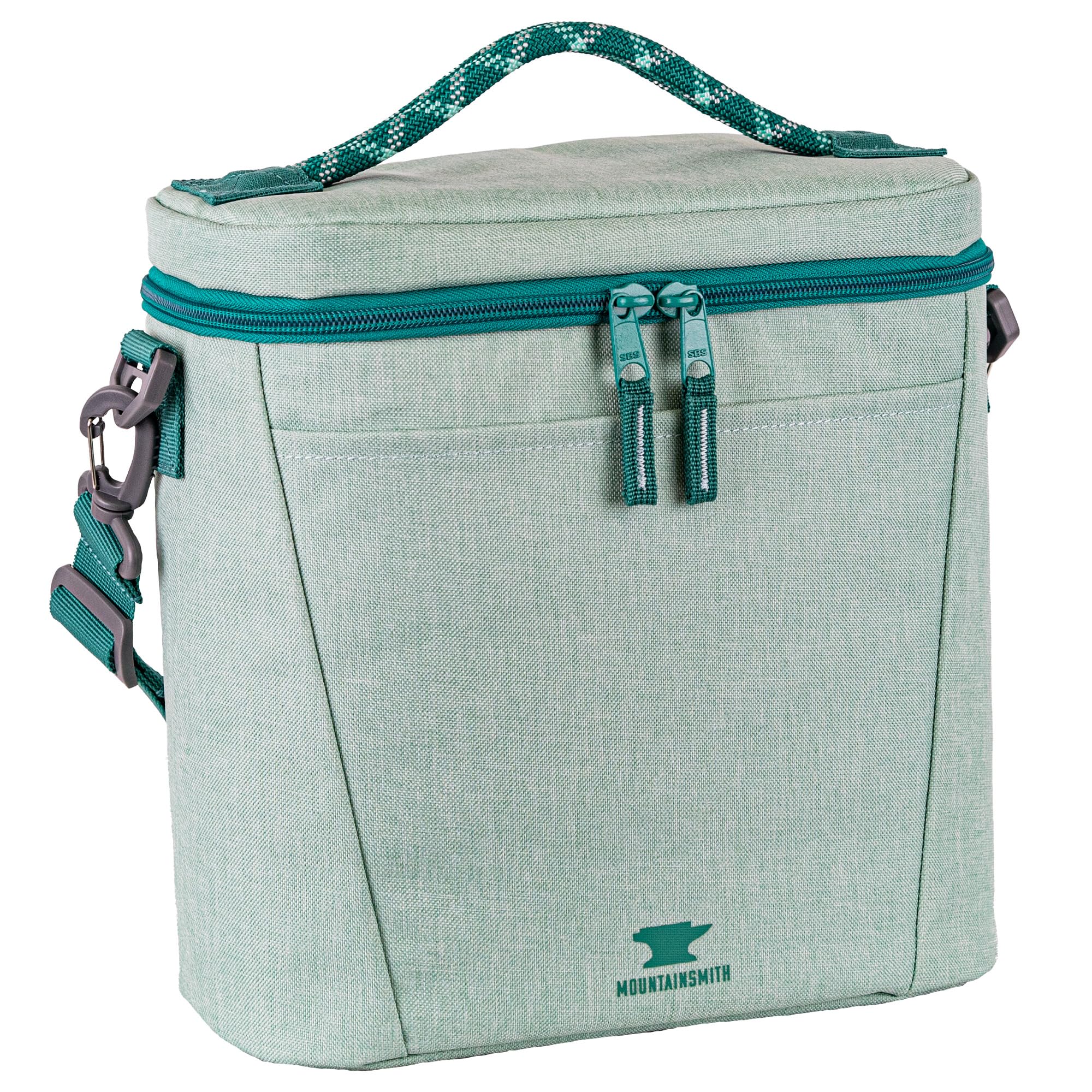 Mountainsmith The Sixer Cooler in Lichen Green—compact and portable for six-packs