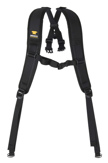 Mountainsmith Strapette harness attached to a lumbar pack for daypack conversion.