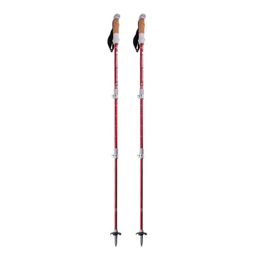 Mountainsmith Tellurite WSD 7075 trekking poles with extended cork and EVA handles for all-day comfort.