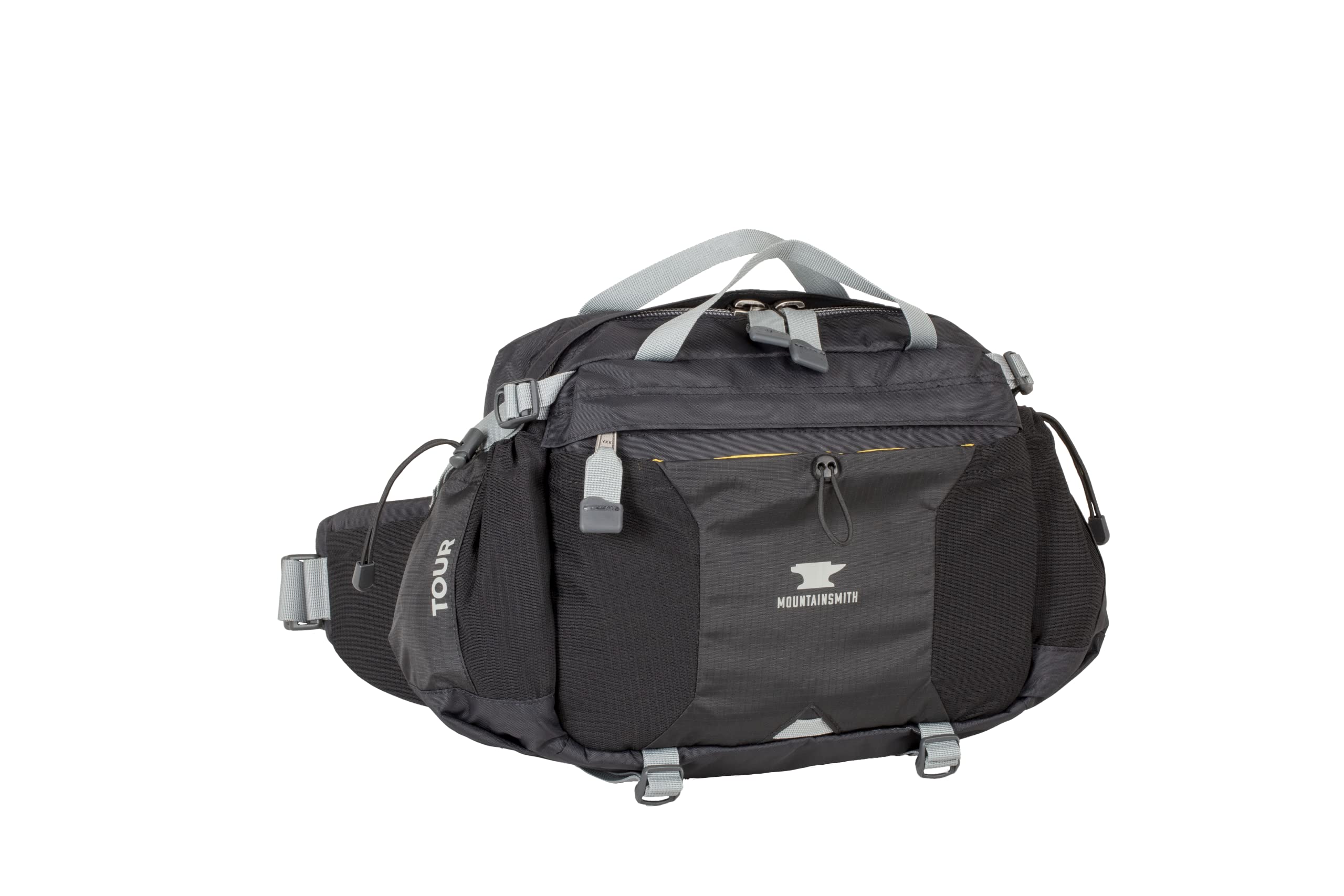 Mountainsmith Tour lumbar pack front view with quick-access storage for day hikes