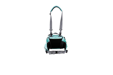 Mountainsmith Tour lumbar waist pack interior zip pocket for valuables.