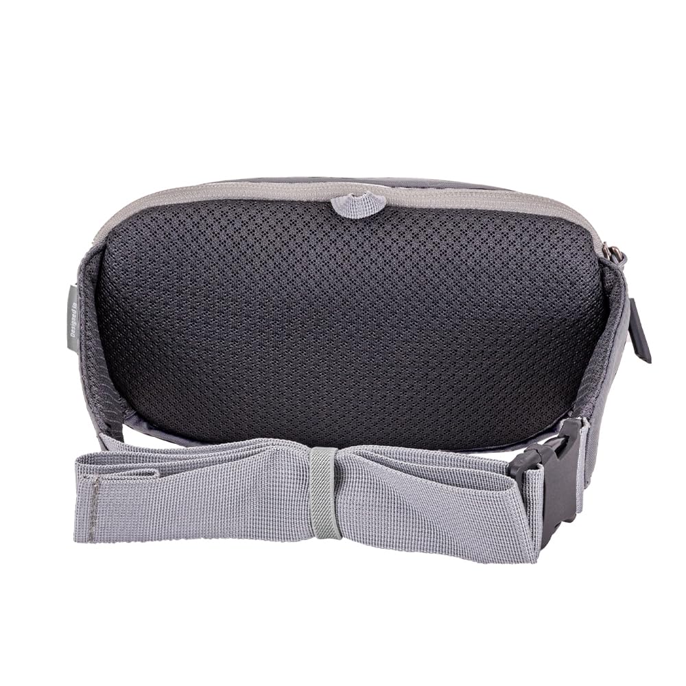 Mountainsmith Vibe lumbar pack back panel with air mesh for breathable comfort.