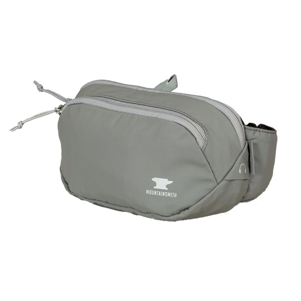 Mountainsmith Vibe lumbar pack front pocket for quick access during runs.