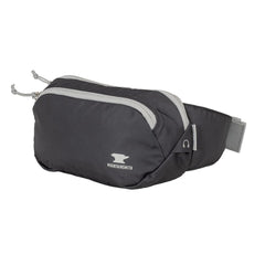 Mountainsmith Vibe lumbar pack front pocket for quick access to keys during hikes.