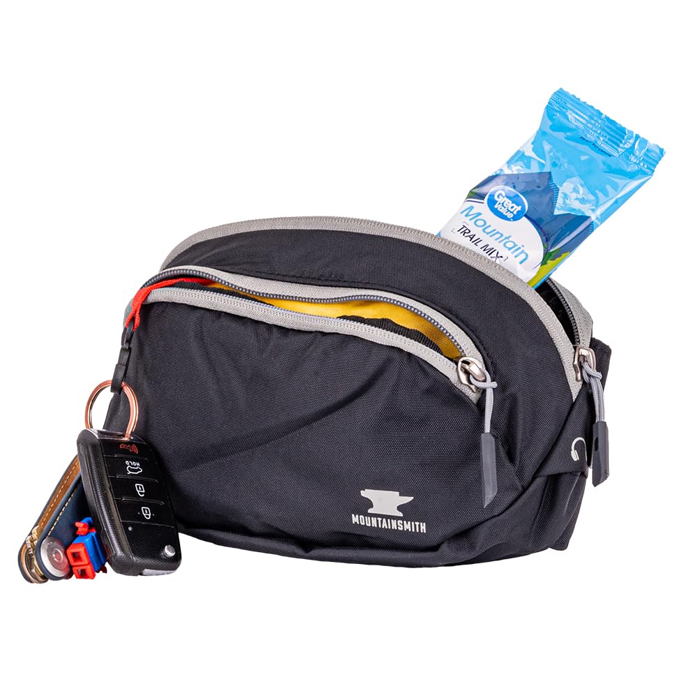 Mountainsmith Vibe two zippered pockets keep essentials organized on adventures.