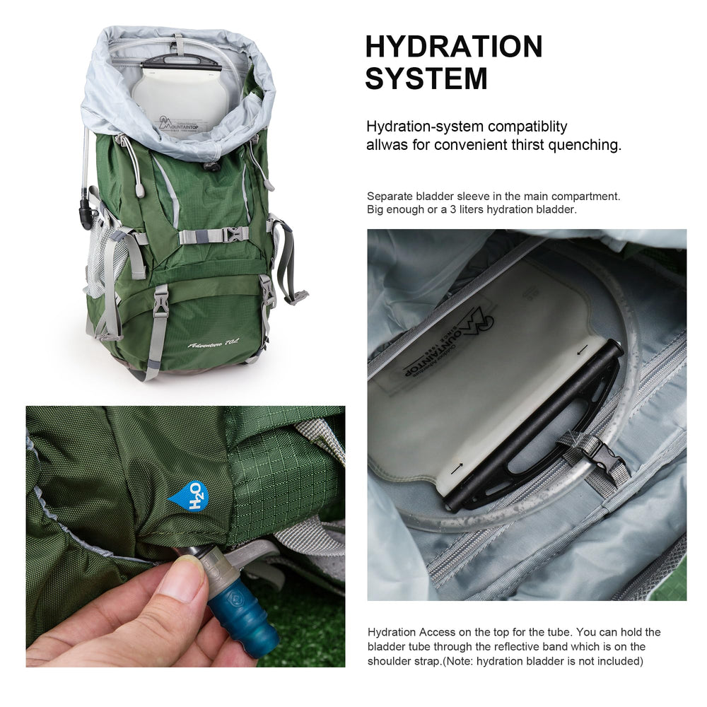 MOUNTAINTOP 70L rain cover guards gear during sudden weather changes