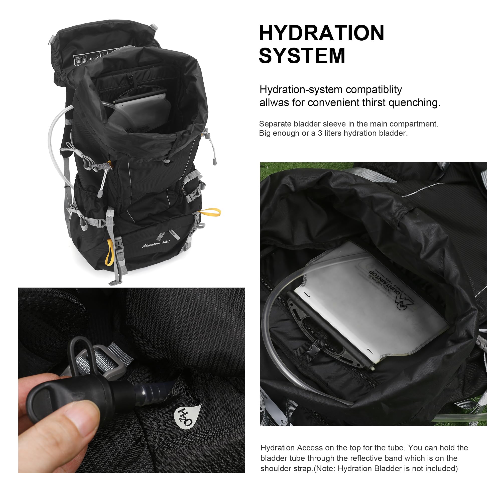 MOUNTAINTOP multiple compartments keep tools organized during adventures.