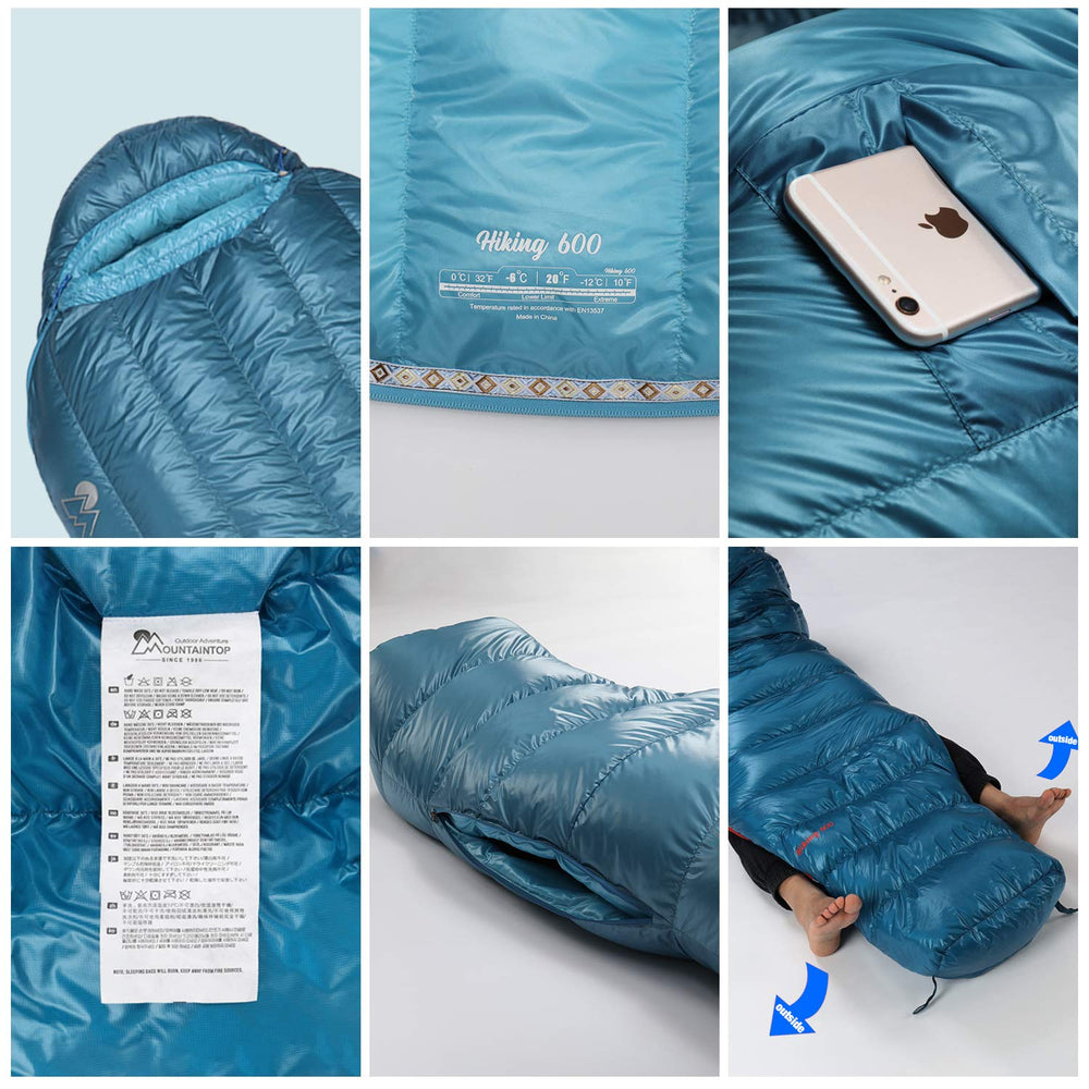 Mountaintop size focuses on compact dimensions for versatile packing in backpacks