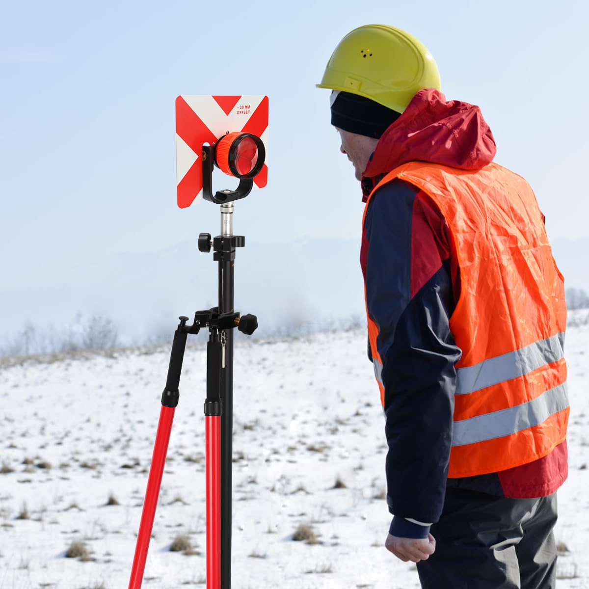 Mountlaser aluminum tripod field-use presents durable, portable gear for on-site surveying.