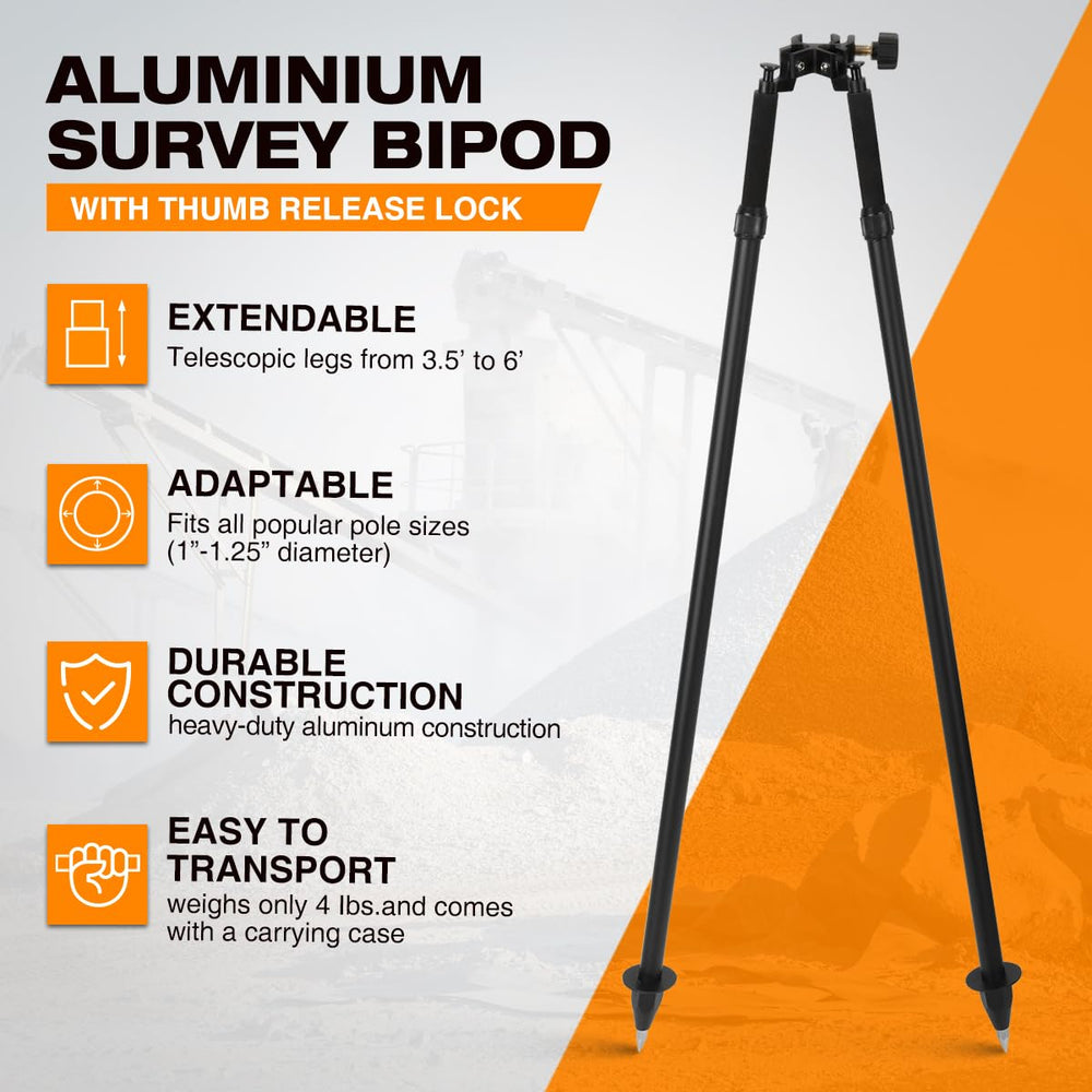 Mountlaser bipod saver clamp ensures secure pole attachment in the field