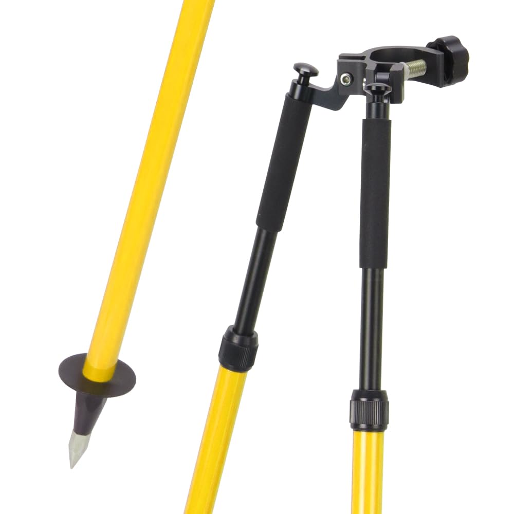 Mountlaser bipod surveying prism-pole-fit-top-diameter shows versatile pole compatibility.