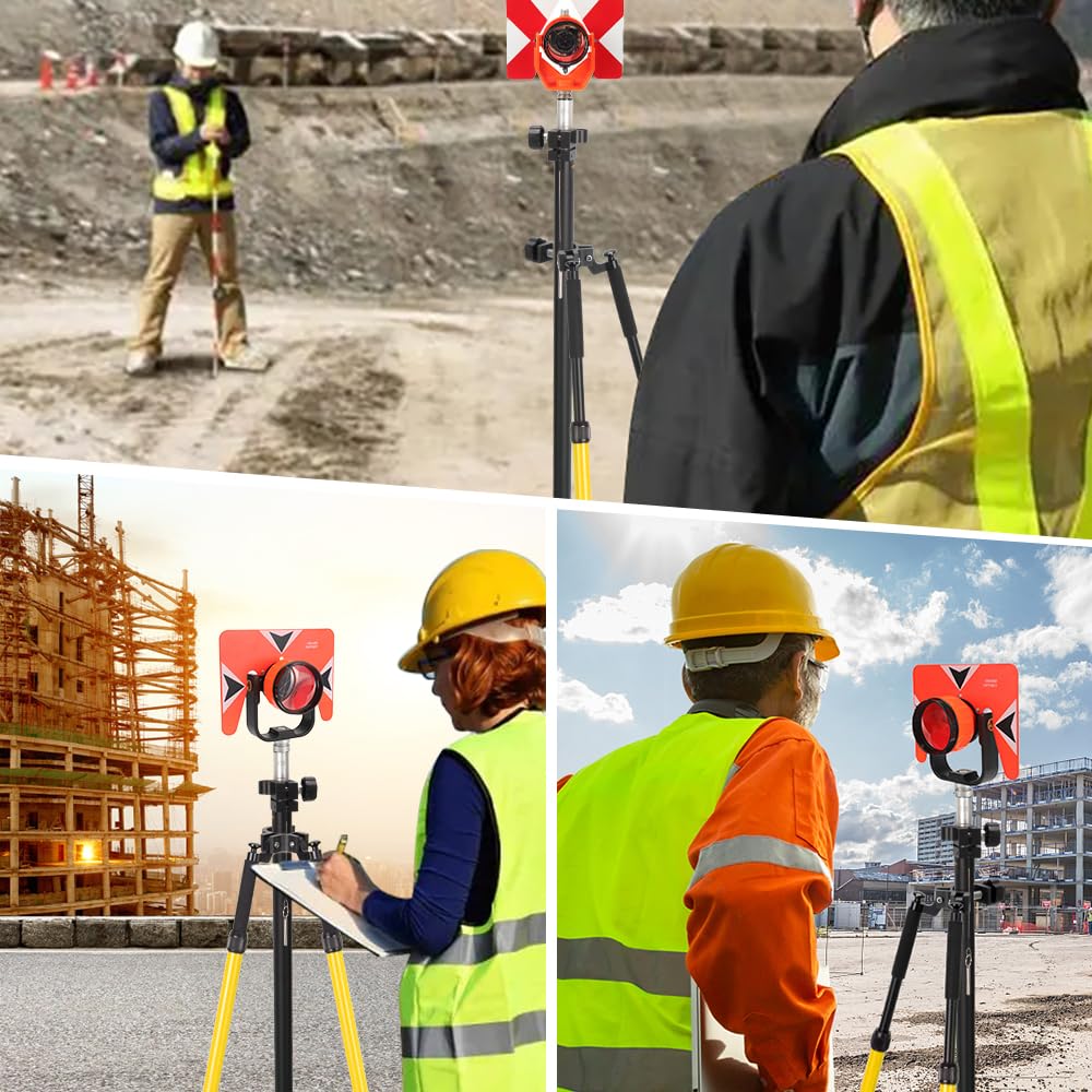 Mountlaser bipod surveying thumb-screw-adjustment highlights quick, tool-free setup in the field.
