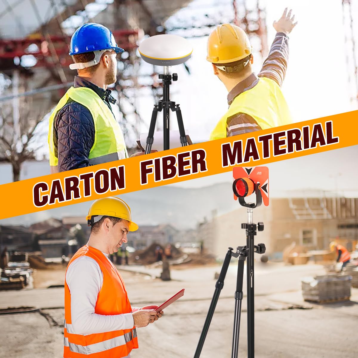 Mountlaser carbon fiber bipod aluminum frame close-up highlighting durable construction.