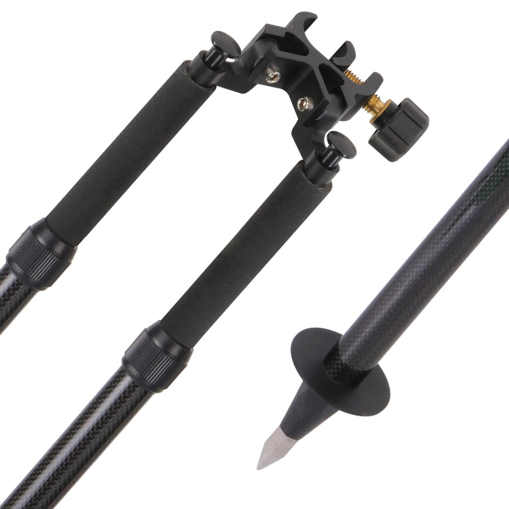 Mountlaser thumb release bipod extended height enables precise field positioning.