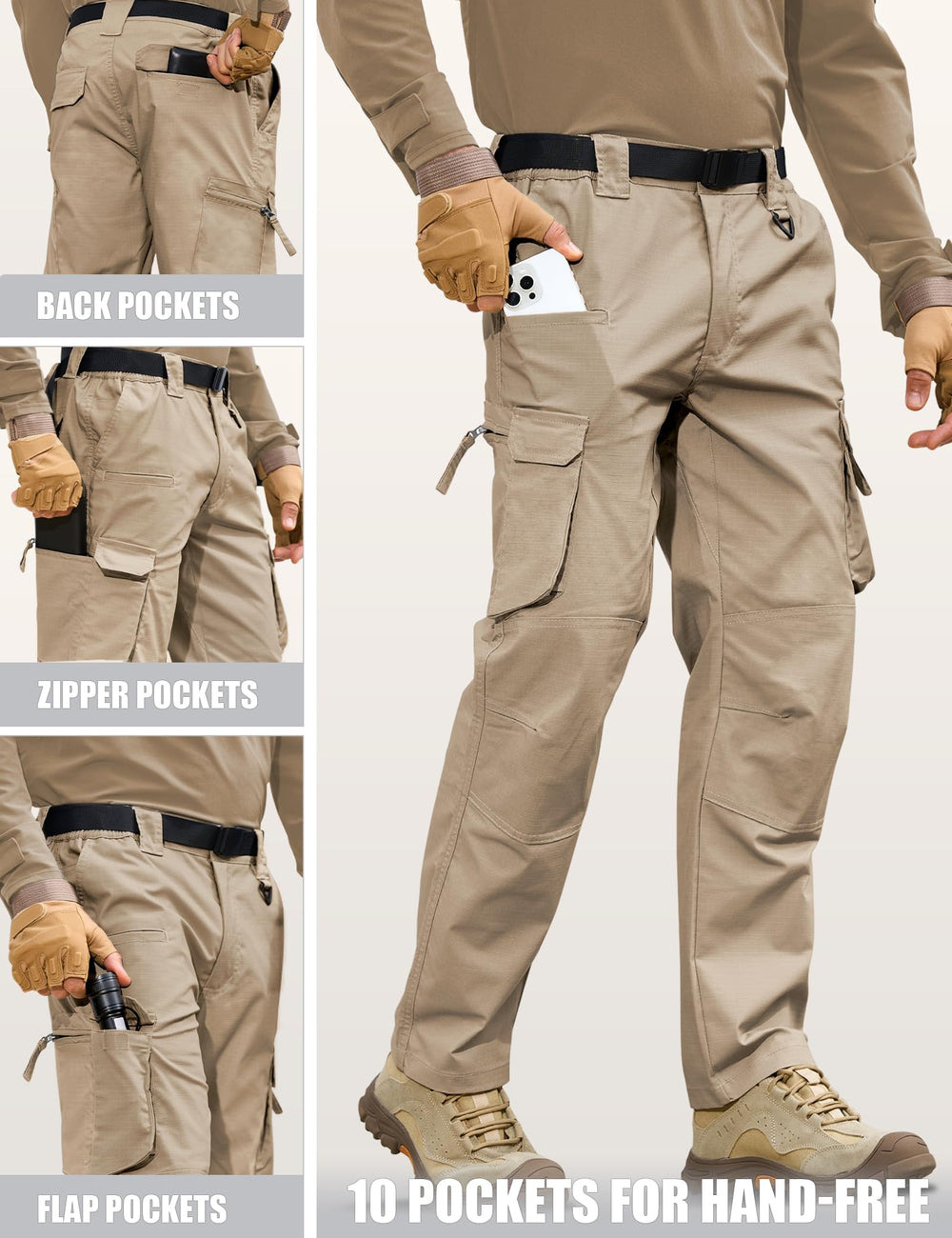 MOURCE fabric texture closeup reveals stain resistance and easy care in real workwear.