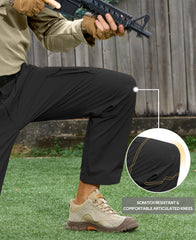 MOURCE hiking pants adjustable fit elastic waist for secure comfort on long trails.
