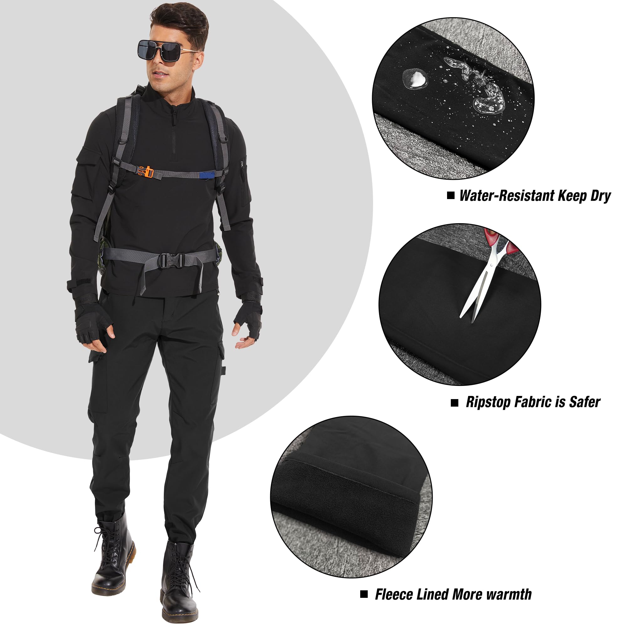 MOURCE Hiking Pants for Men Outdoor use versatility for hiking, camping, and travel.