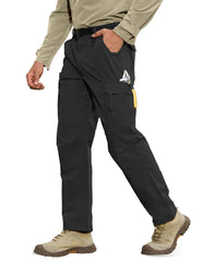 MOURCE hiking pants men water resistance quick-dry fabric keeps you dry during light rain hikes.