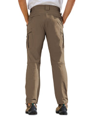 MOURCE hiking pants with quick-dry fabric demonstrated on a rainy trail.